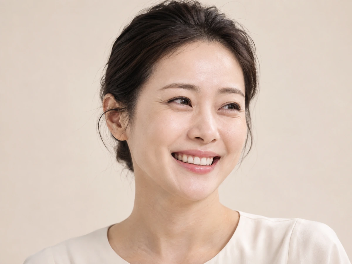 표정을 지을 때의 얼굴
